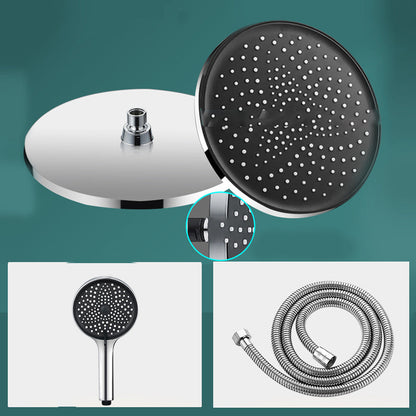 BowLift | Modern rectangular shower head combo standard spray pattern with hand shower