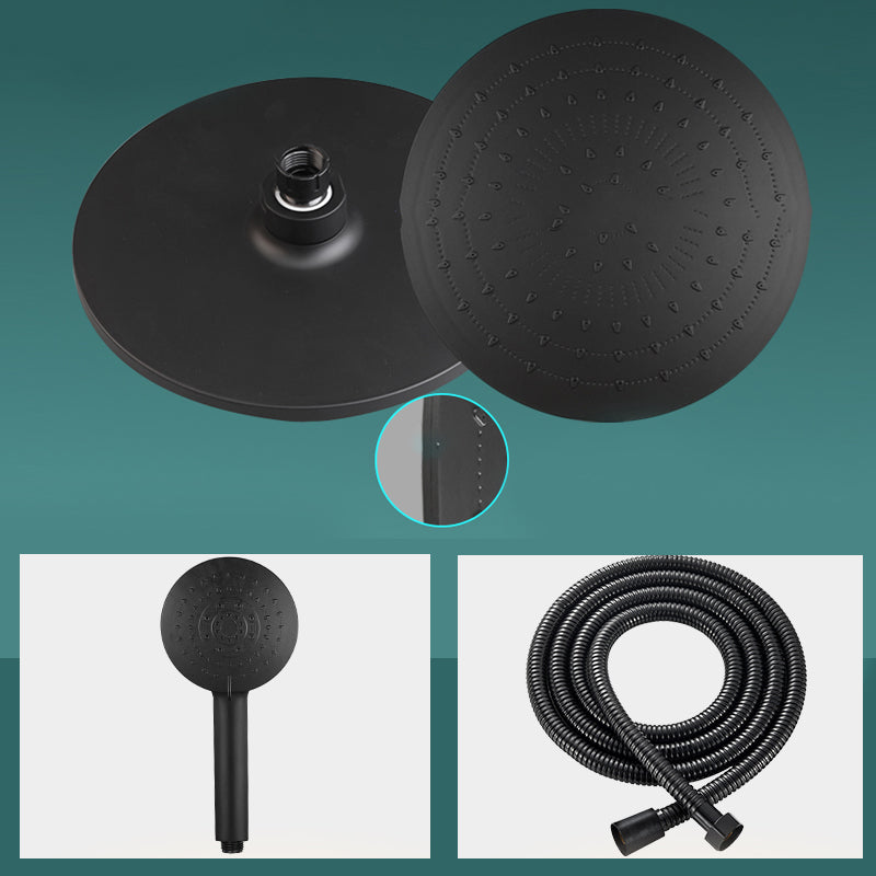 BowLift | Modern rectangular shower head combo standard spray pattern with hand shower