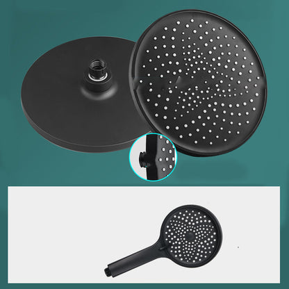 BowLift | Modern rectangular shower head combo standard spray pattern with hand shower
