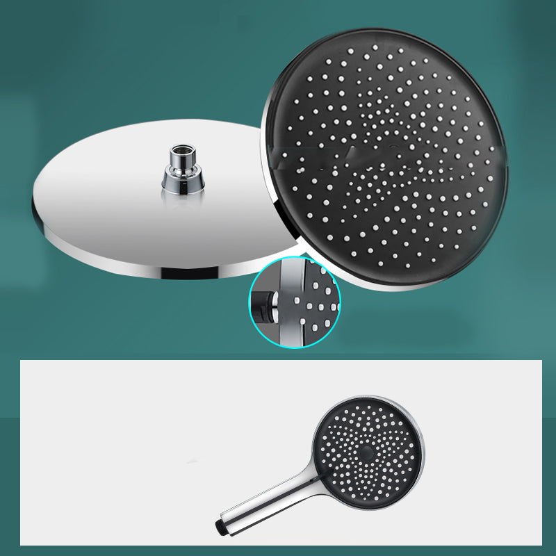 BowLift | Modern rectangular shower head combo standard spray pattern with hand shower
