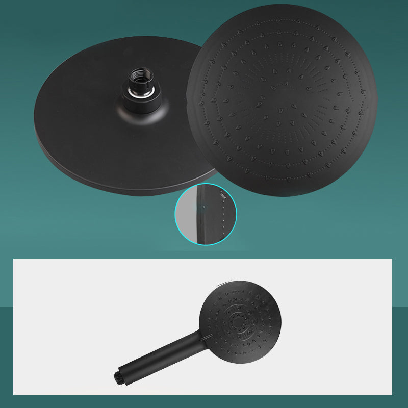BowLift | Modern rectangular shower head combo standard spray pattern with hand shower
