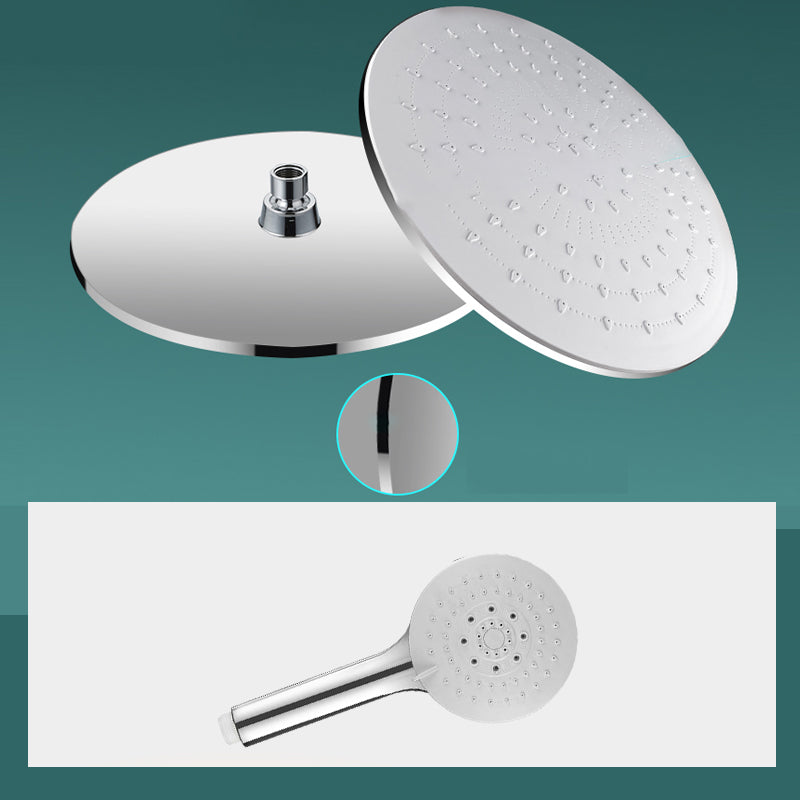 BowLift | Modern rectangular shower head combo standard spray pattern with hand shower