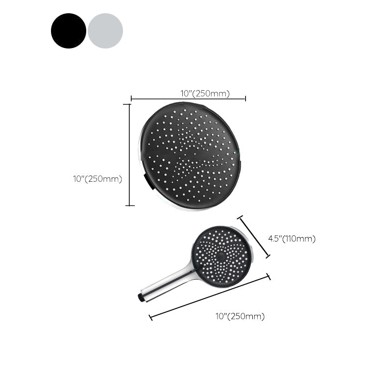 BowLift | Modern rectangular shower head combo standard spray pattern with hand shower