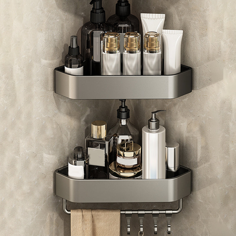 BowLift | Adhesive Holder Metal Bathroom Accessory Single Piece or in Set with Shelf
