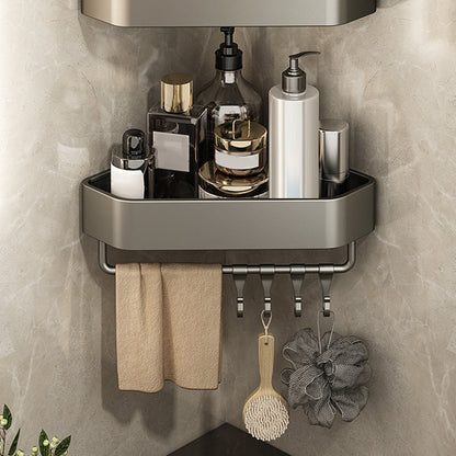 BowLift | Adhesive Holder Metal Bathroom Accessory Single Piece or in Set with Shelf