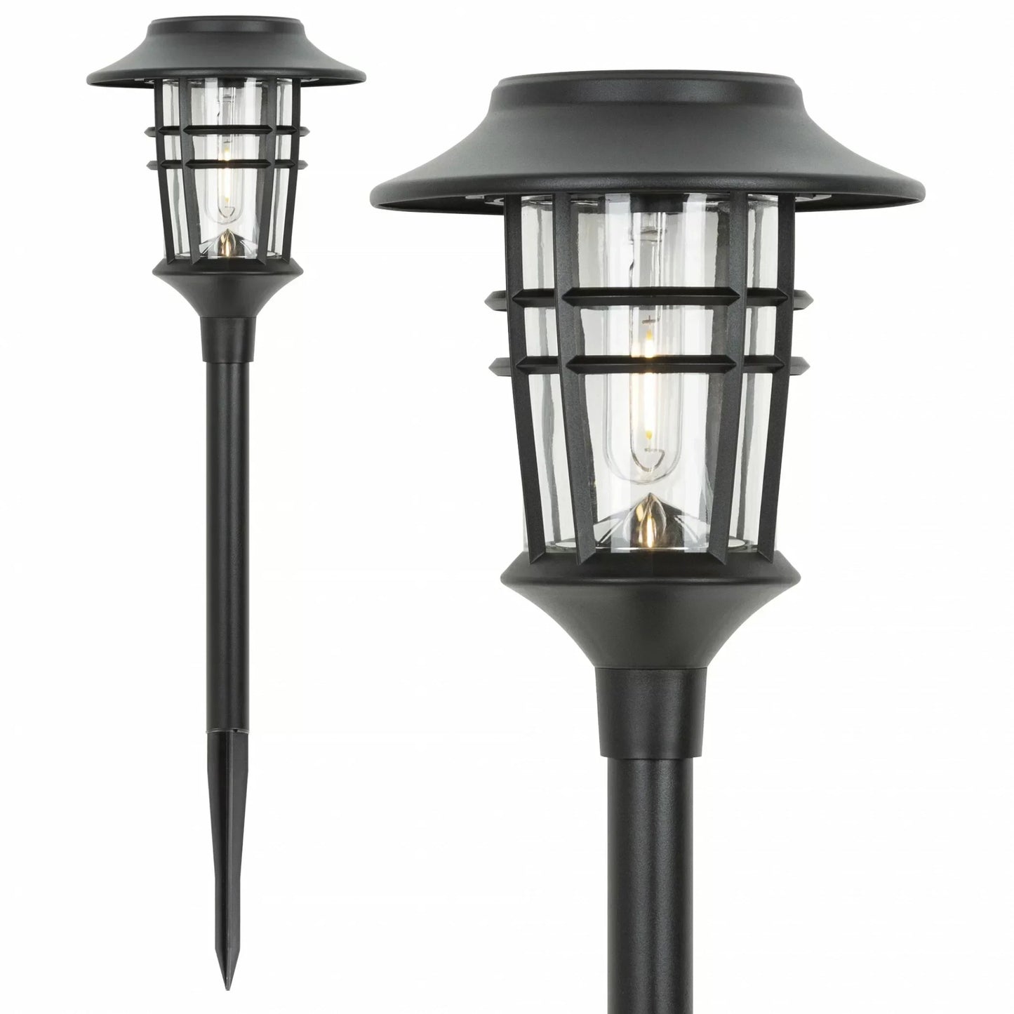 Premium Solar Torch Garden Lights - Set of 6