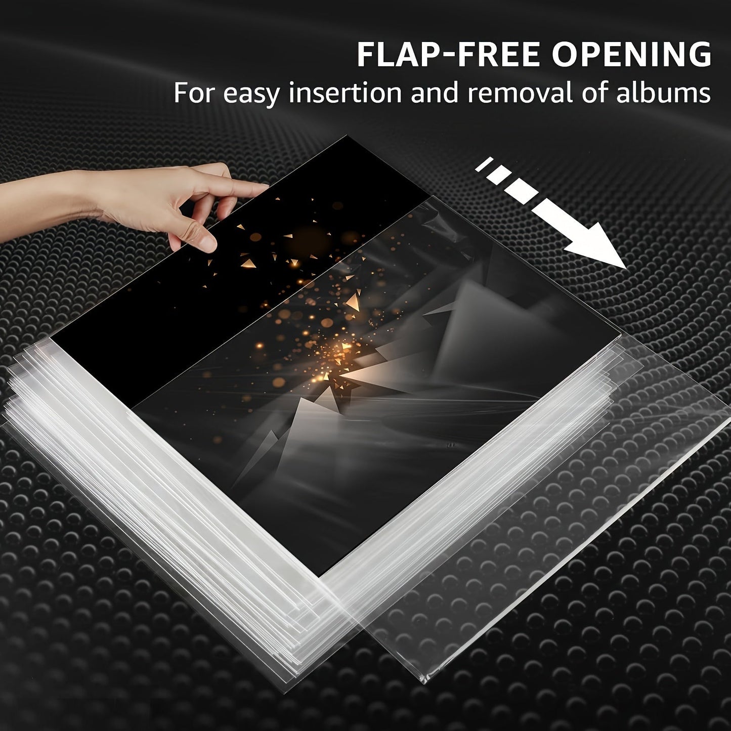 Skanto | Premium Clear Vinyl Protector - 12.75" LP & Gatefold Sleeves, Durable 3mil Thickness - Ideal for Gift Wrapping