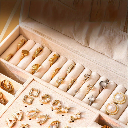 Skanto | Leather Jewelry Box Organizer with Drawers