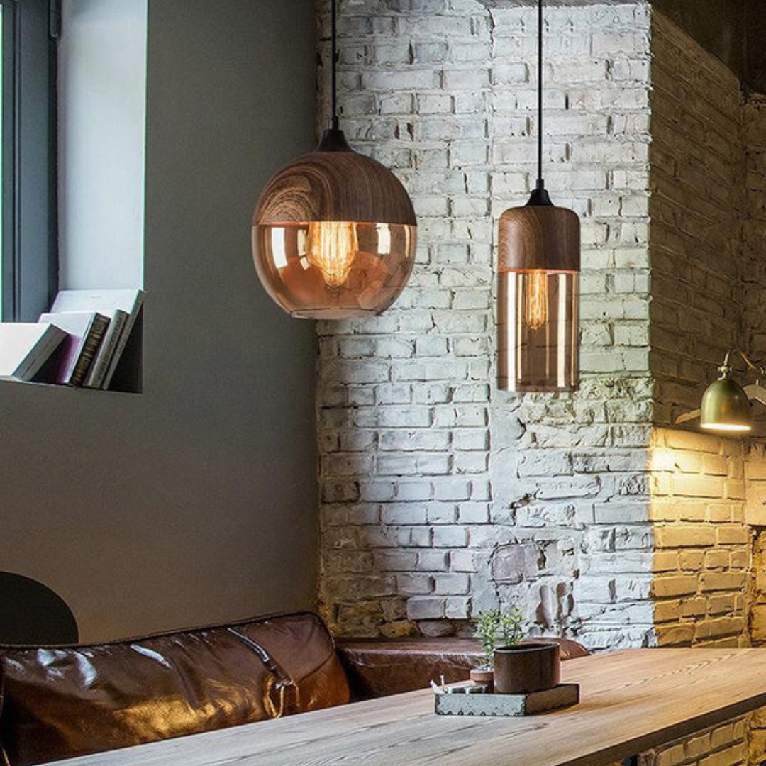 BowLift | Stylish Scandinavian Wooden Ceiling Lamp - NordLuna