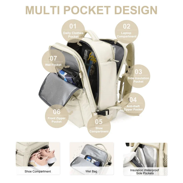 BowLift | Waterproof Travel Backpack for Women
