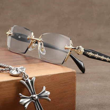 Skanto | Anti-Blue Light Presbyopia Glasses HD Rimless Eyewear