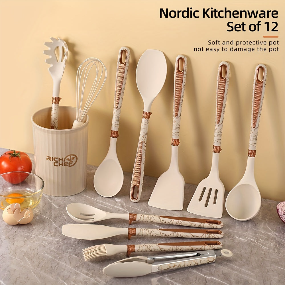 Skanto | Cooking - Kitchen Joy with the Elegant Silicone Kitchen Utensil Set
