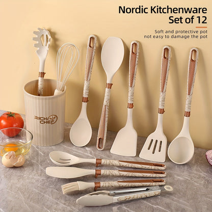 Skanto | Cooking - Kitchen Joy with the Elegant Silicone Kitchen Utensil Set