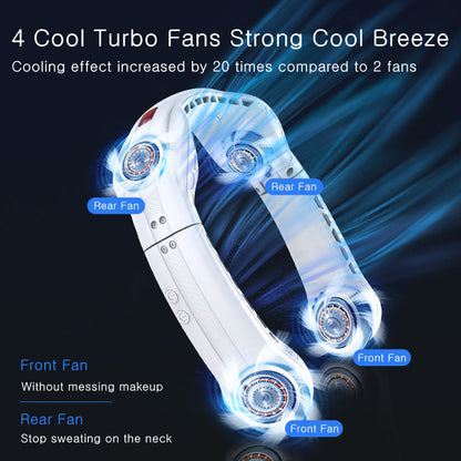 Portable foldable hanging neck fan | Karnz