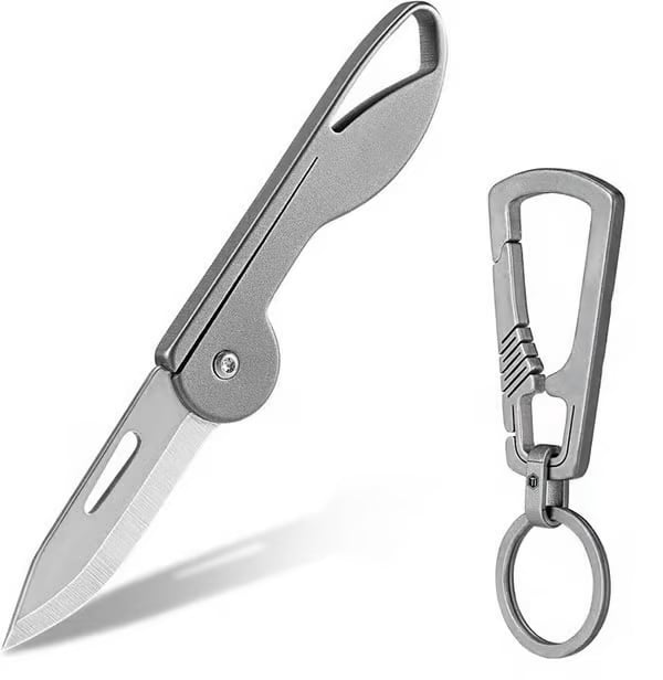 Mini Titanium Alloy Folding Pocket Knife Skanto