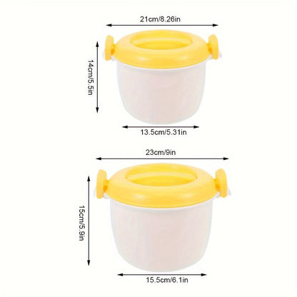 Skanto | Microwave Rice Cooker and Steamer - Versatile Vegetable Steamer, Pasta Maker, Soup and Pressure Cooker, Multi-Function Kitchen Bowl