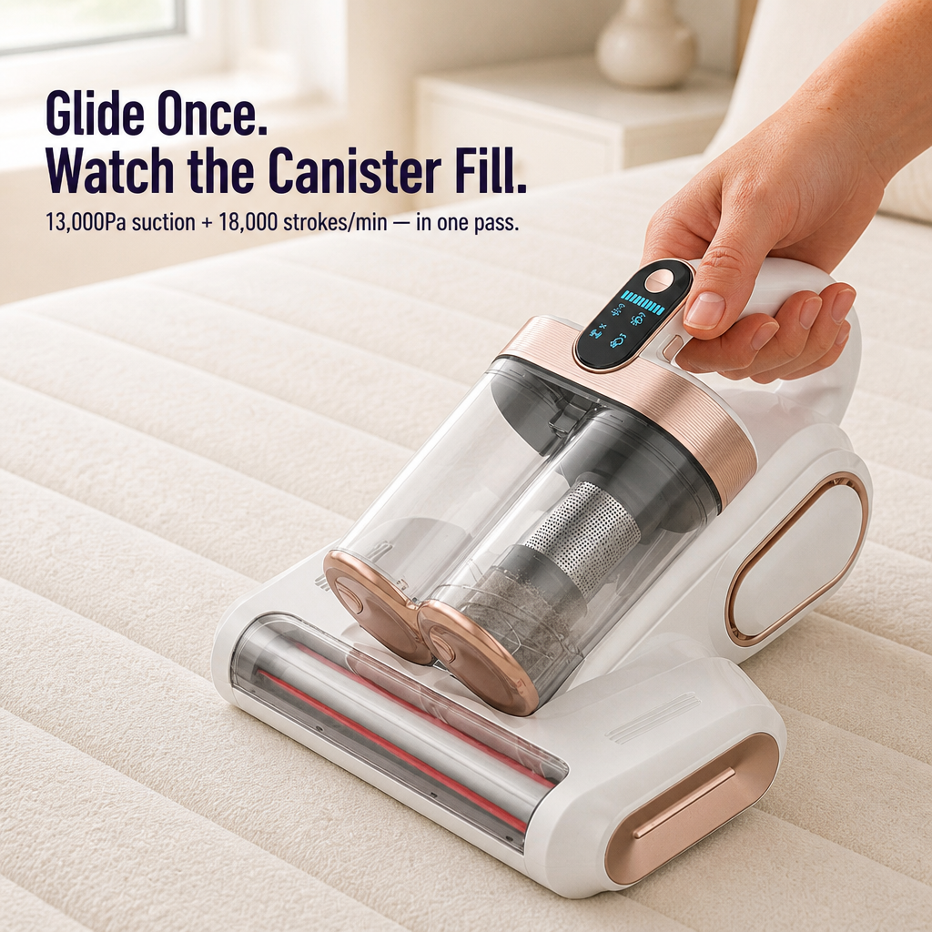 Cordless mattress cleaner with UV-C | Karnz