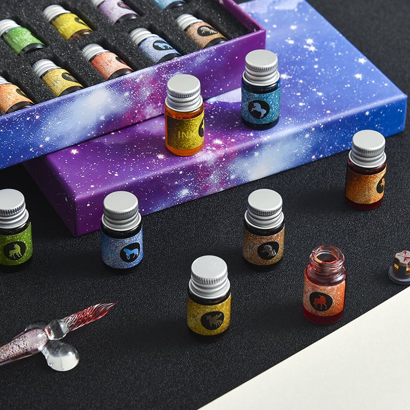 Skanto | Calligraphy Glass Dip Pen Ink Set
