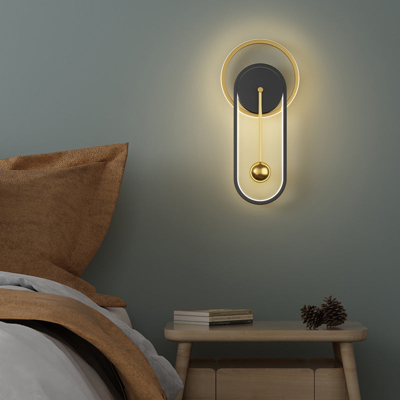 Skanto | Nordic Minimalist Silent Clock Wall Lamp