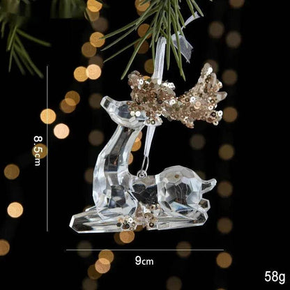 Skanto | Christmas Decorations Sequins Acrylic Transparent Pendant