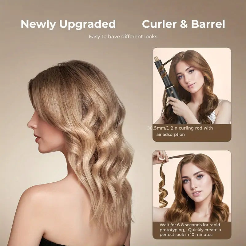 BowLift | ProStyler 5-in-1 Hair Styling Set - Hair Dryer, Curling Iron and Straightening Brush