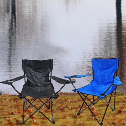 BowLift | Portable Folding Outdoor Chair with Armrest, Backrest and Cup Holder