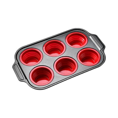 BowLift | Press-Release Silicone Muffin Pan with Sturdy Metal Frame
