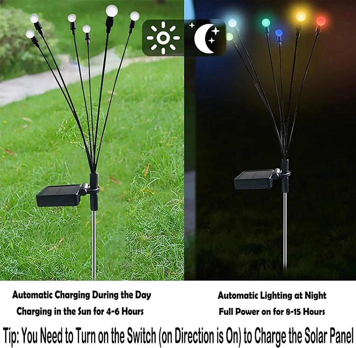 BowLift | (8 pieces) Solar Firefly Lights — Enchant your nights with magical, limitless sparkle