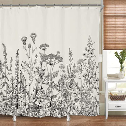 Rural Waterproof Decorative Shower Curtain | Karnz