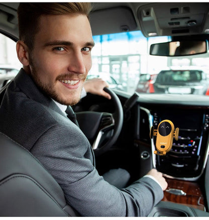Smart Wireless Auto-Sensing Car Phone Holder Charger | Brehn