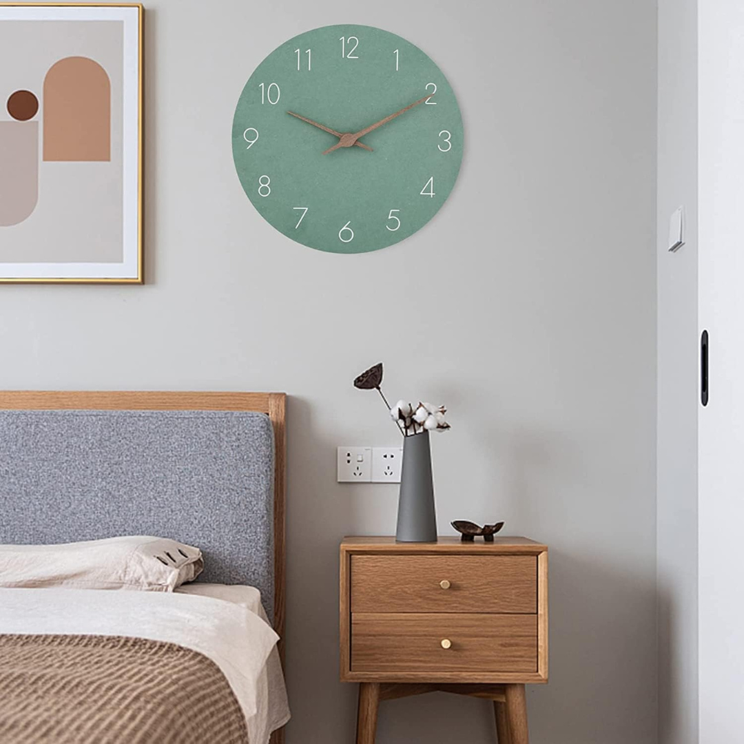 BowLift | Large Wooden Wall Clock – Minimalist Design with Silent Movement