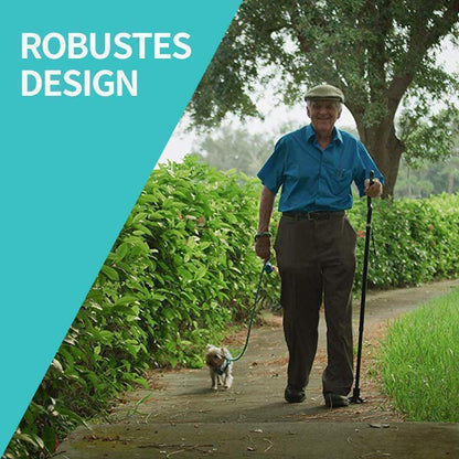 Foldable and retractable walking stick
