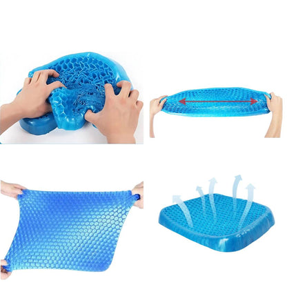 BowLift | Orthopedic Gel Seat Cushion | Pressure Relief, Tailbone Support & Lower Back Comfort for Office Chair, Car & Wheelchair Use