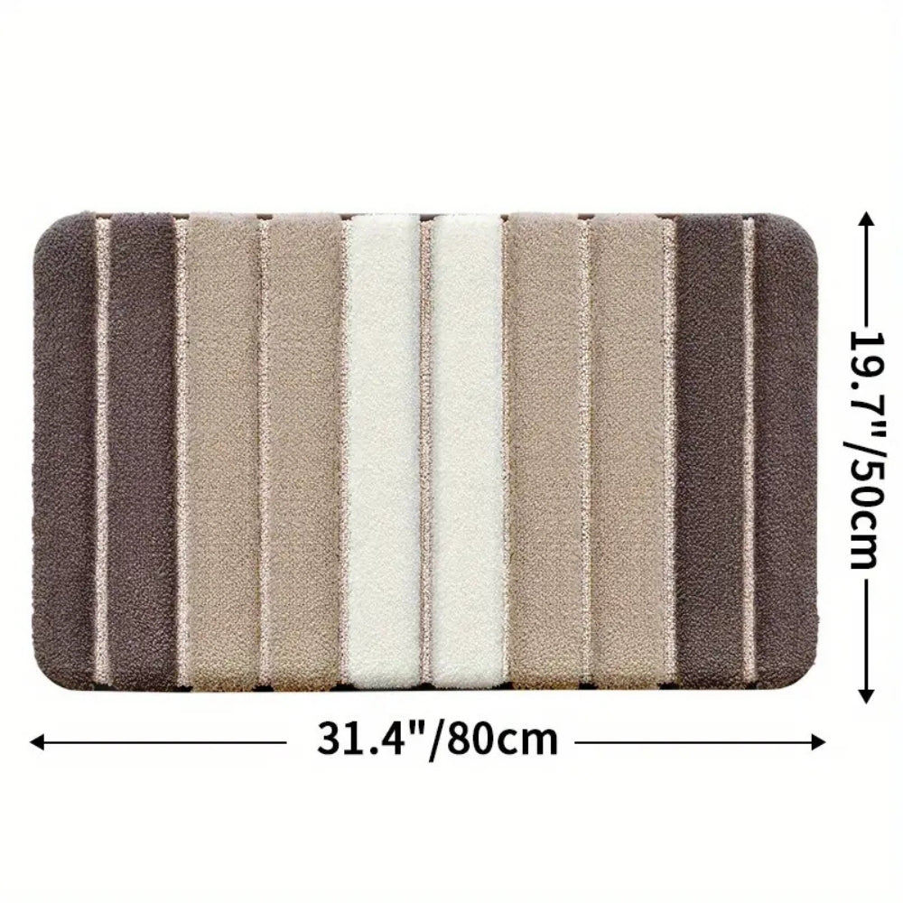 Skanto | Lumiere Striped Absorbent Bath Mat
