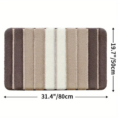 Skanto | Lumiere Striped Absorbent Bath Mat