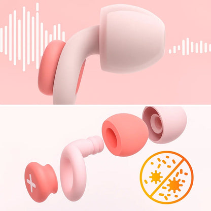 Block Snoring & City Noise – Soft Silicone Fit – Reusable & Hygienic – Ideal for Side Sleepers & Travel Bowlift