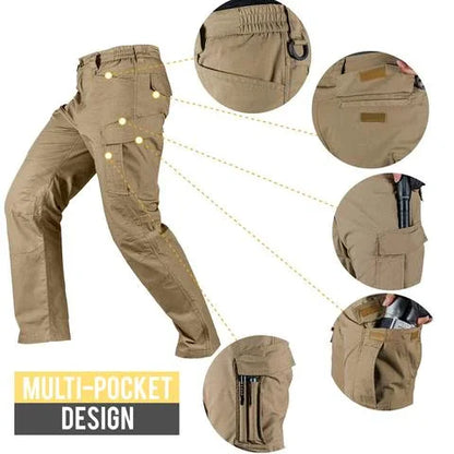 Skanto Skanto | Outdoor Tactical Waterproof Pants Arm Fan Multi-Pocket Combat Trousers Ripstop Water-Repellent Quick Dry Hiking Cargo Pants