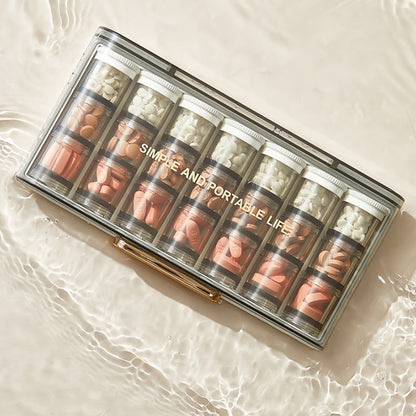 Skanto | Portable High-Capacity Weekly Pill Box