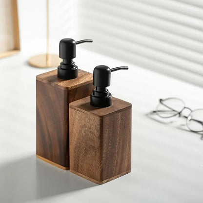 Skanto | Walnut Aura Lotion & Soap Dispenser