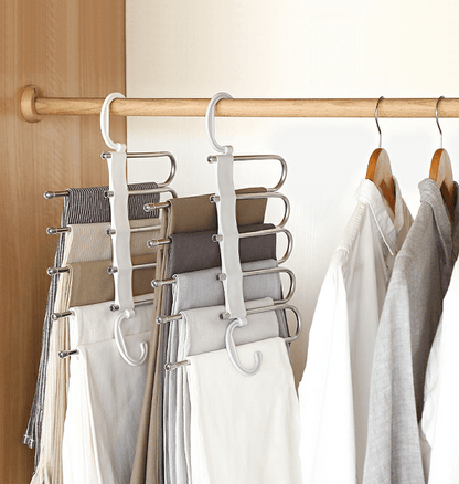 Space-saving multiple trousers hanger clothes hanger | Karnz