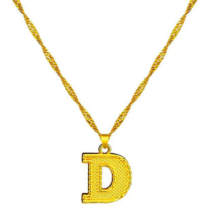 Skanto | 18K Gold Plated Initial Letter Necklace
