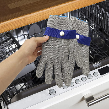 Stainless steel mesh metal laboratory protective gloves