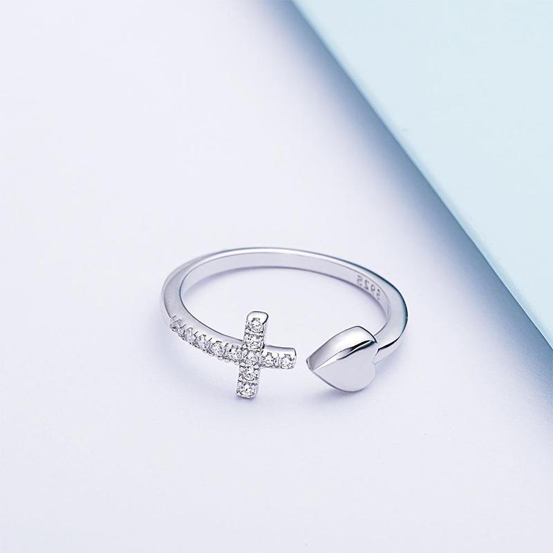 Skanto | Love S925 Sterling Silver Cross Ring