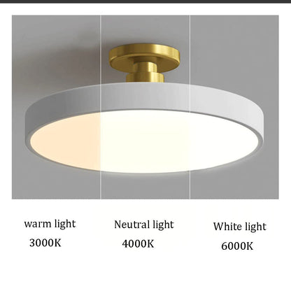 BowLift | Modern LED Semi Flush Mount Ceiling Light | Energy-Saving. Durable Design for Hallway. Dining Room & Living Room
