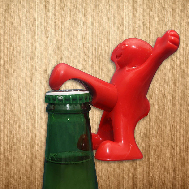 Happy Man Corkscrew - Bottle Opener, & Wine Stopper | Bowlift