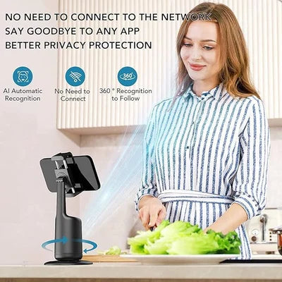 📸360° Rotation Smart Auto Face Object Tracking Holder