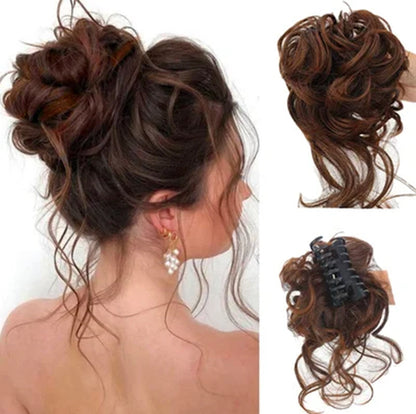 Hair bun ponytail with clip | Bowlift