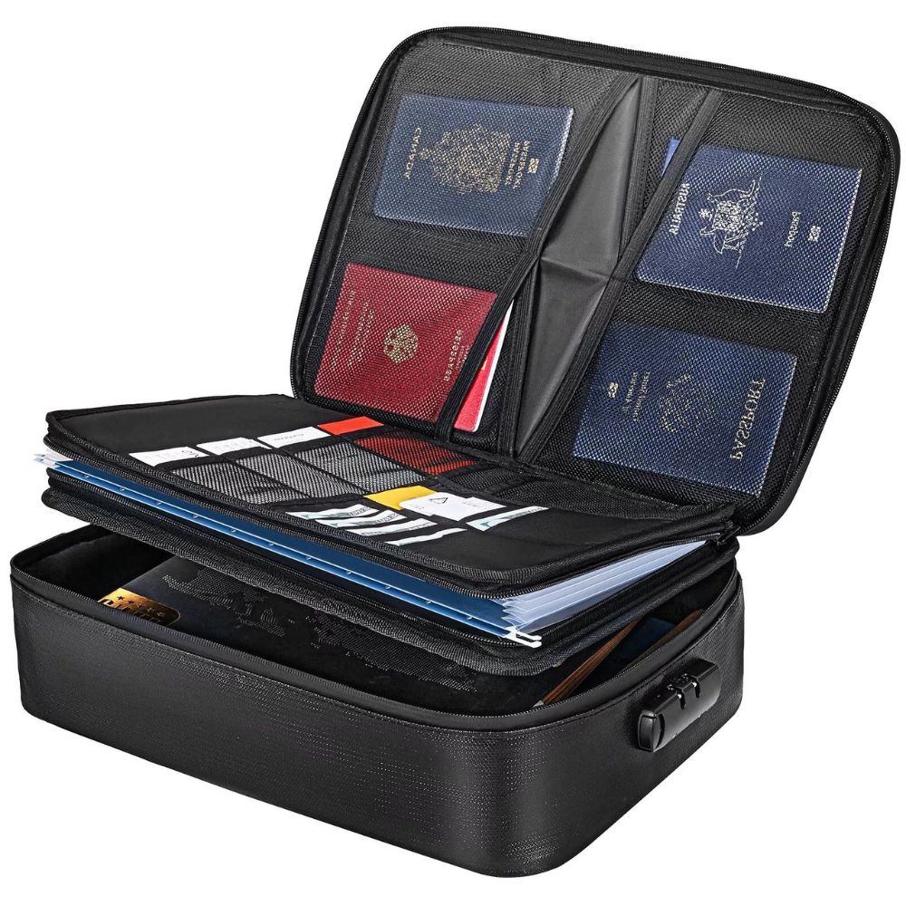 Skanto Skanto | Waterproof Fireproof Document and Cash Storage Bag with Secure Lock