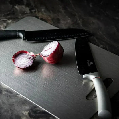 Skanto | SLICERA – Cutting Board Made of Titanium Steel, Cut-Resistant, Stainless & Durable