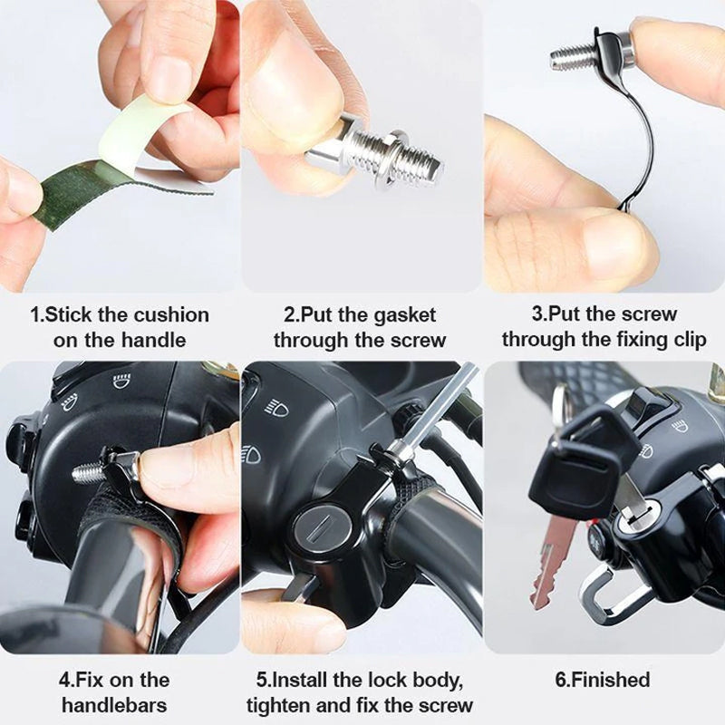 Multifunctional Motorcycle Helmet Lock | Karnz